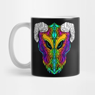 Rainbow Dragon Face Mug